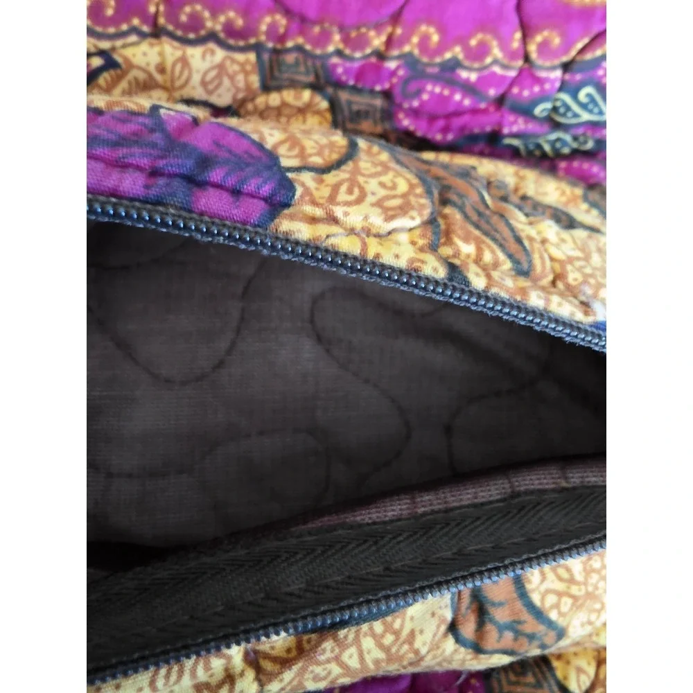 Jewelry Roll Travel Organizer Purple Yellow Brown Boho Bohemian Wrap Pouch